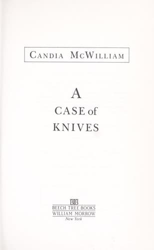 Cover of A case of knives