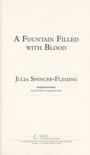 Cover of A fountain filled with blood