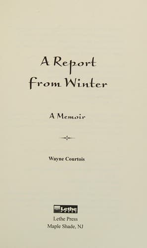 Cover of A report from winter