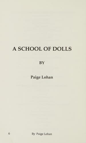 Cover of A school of dolls