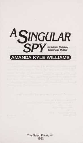 Cover of A singular spy