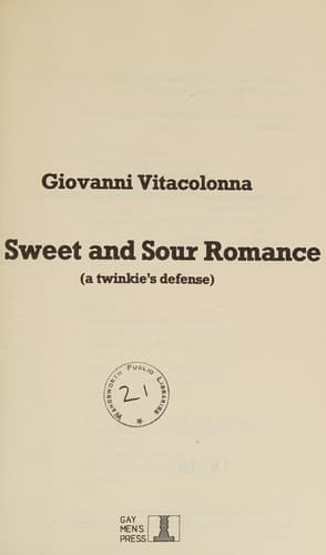 Cover of A sweet and sour romance