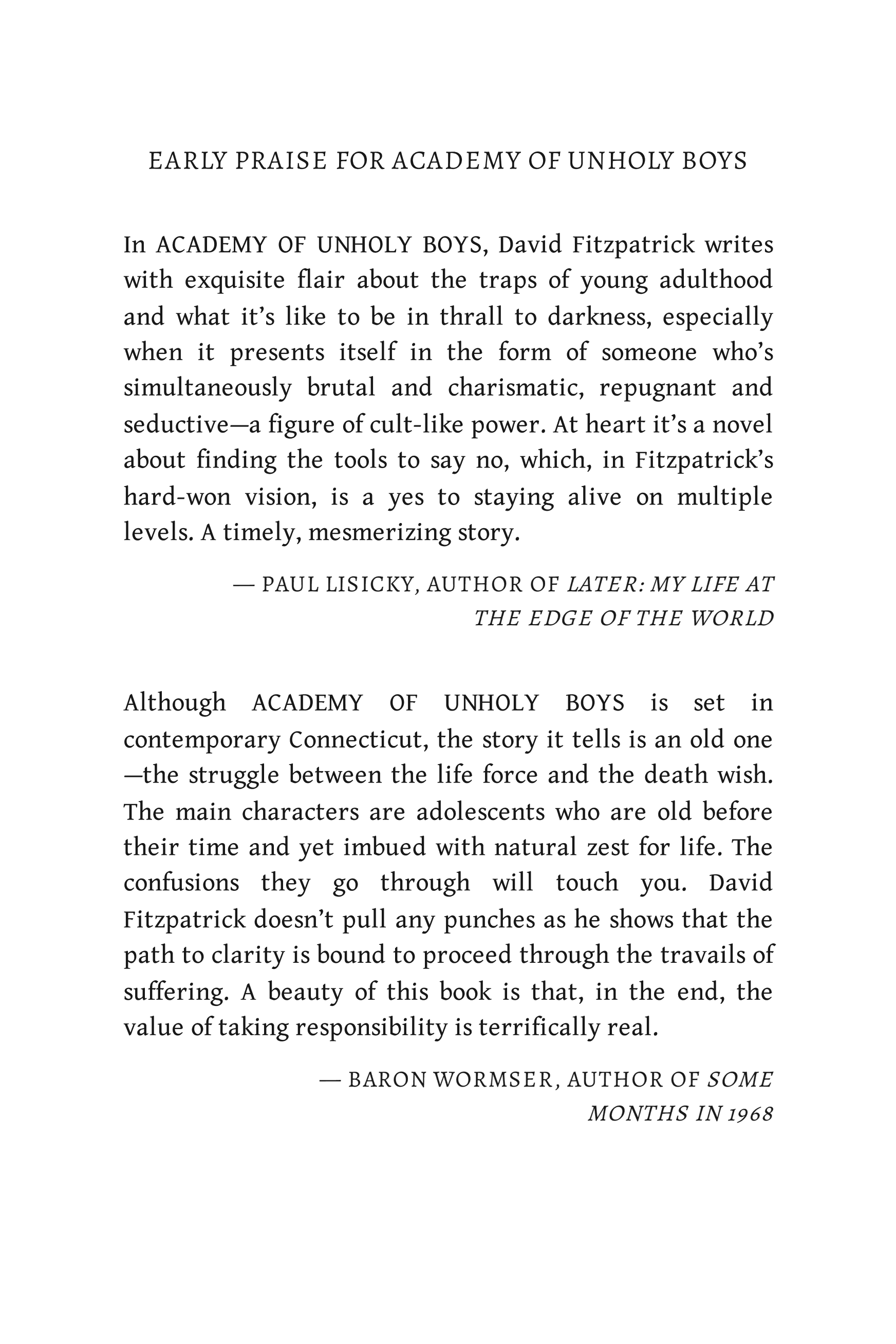 Cover of Academy of Unholy Boys