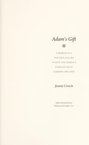 Cover of Adam's Gift