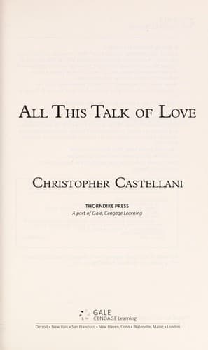 Cover of All this talk of love