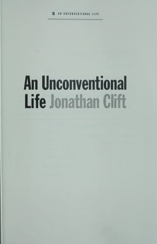 Cover of An unconventional life