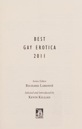 Cover of Best Gay Erotica 2011