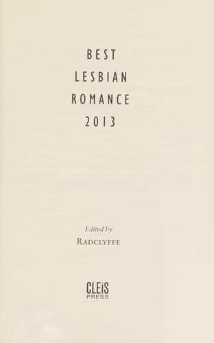 Cover of Best Lesbian Romance 2013