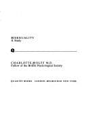 Cover of Bisexuality