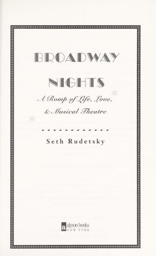 Cover of Broadway Nights