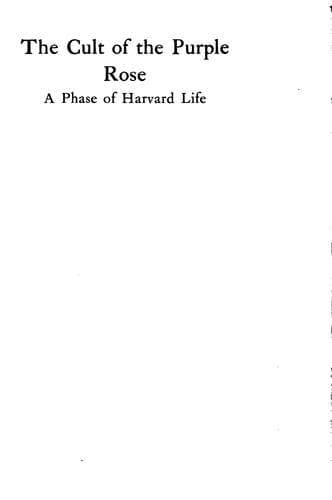 Cover of Cult of the Purple Rose
