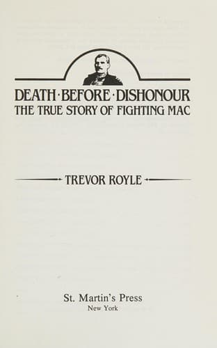 Cover of Death Before Dishonor
