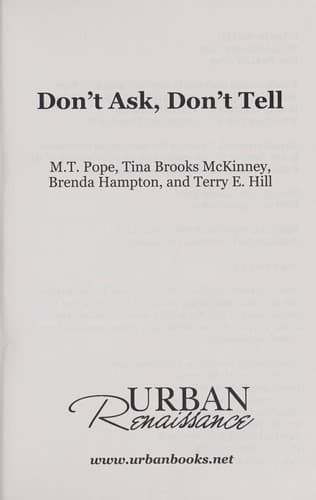 Cover of Don't ask, don't tell