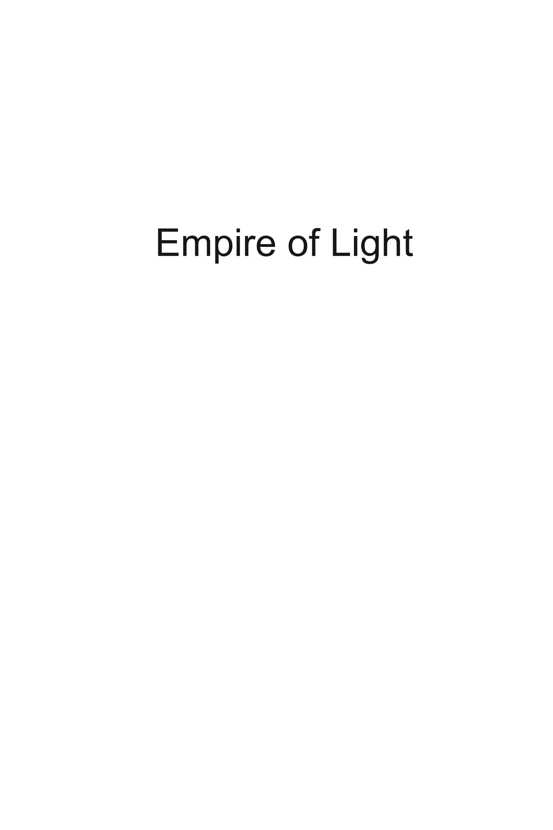 Cover of Empire of Light