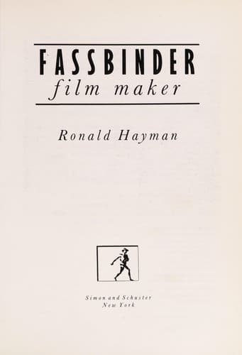 Cover of Fassbinder