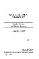 Cover of Gay children grown up