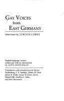 Cover of Gay voices from East Germany