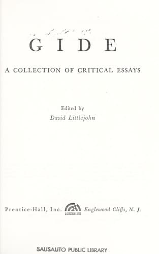 Cover of Gide
