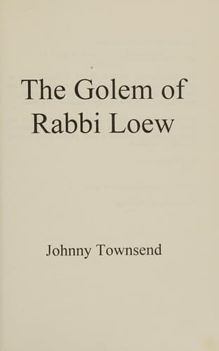 Cover of Golem of Rabbi Loew