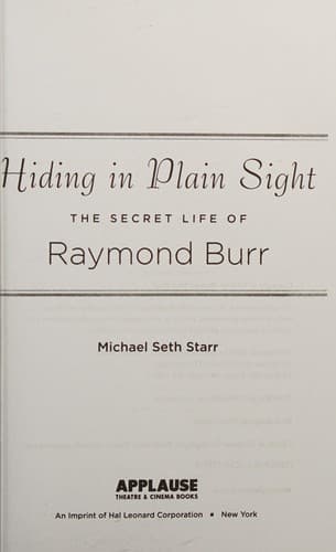 Cover of Hiding in Plain Sight
