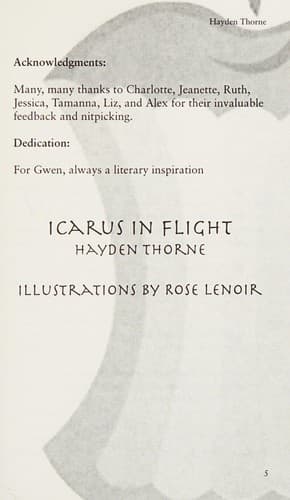 Cover of Icarus in flight