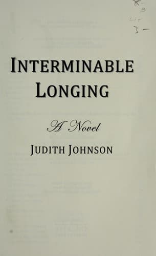 Cover of Interminable longing