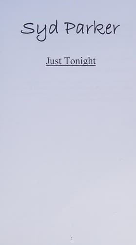 Cover of Just tonight