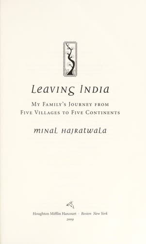 Cover of Leaving India