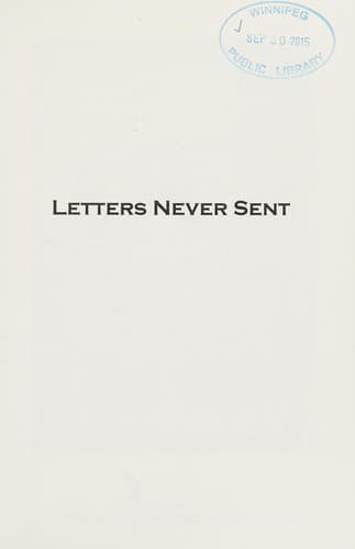 Cover of Letters Never Sent