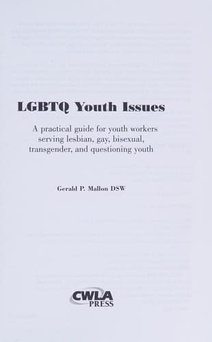 Cover of LGBTQ youth issues