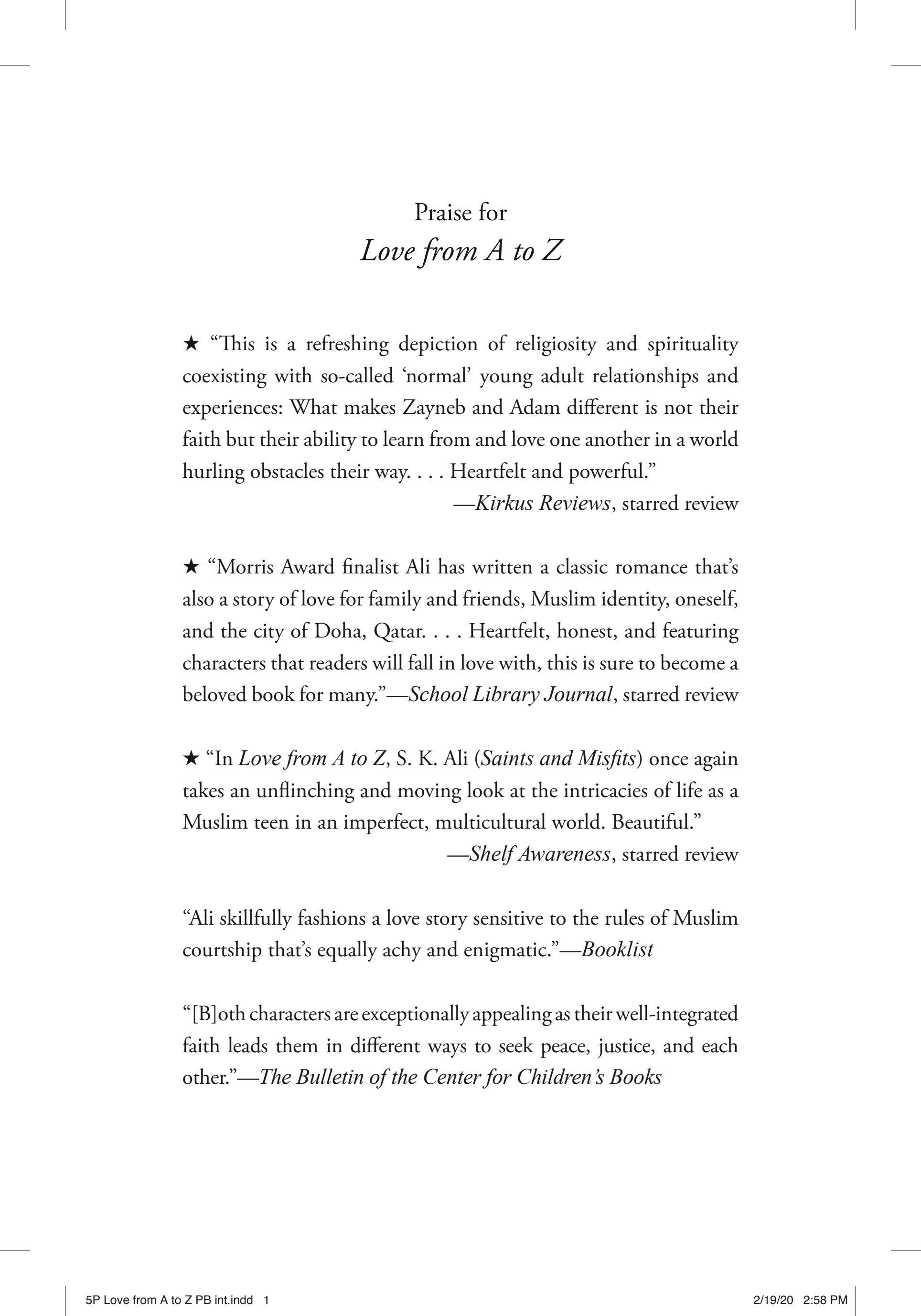Cover of Love from A to Z