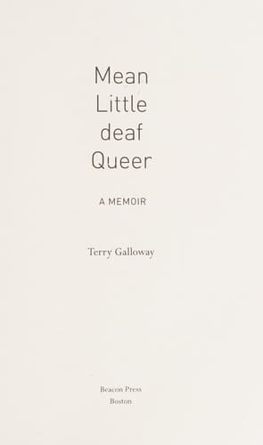 Cover of Mean Little Deaf Queer