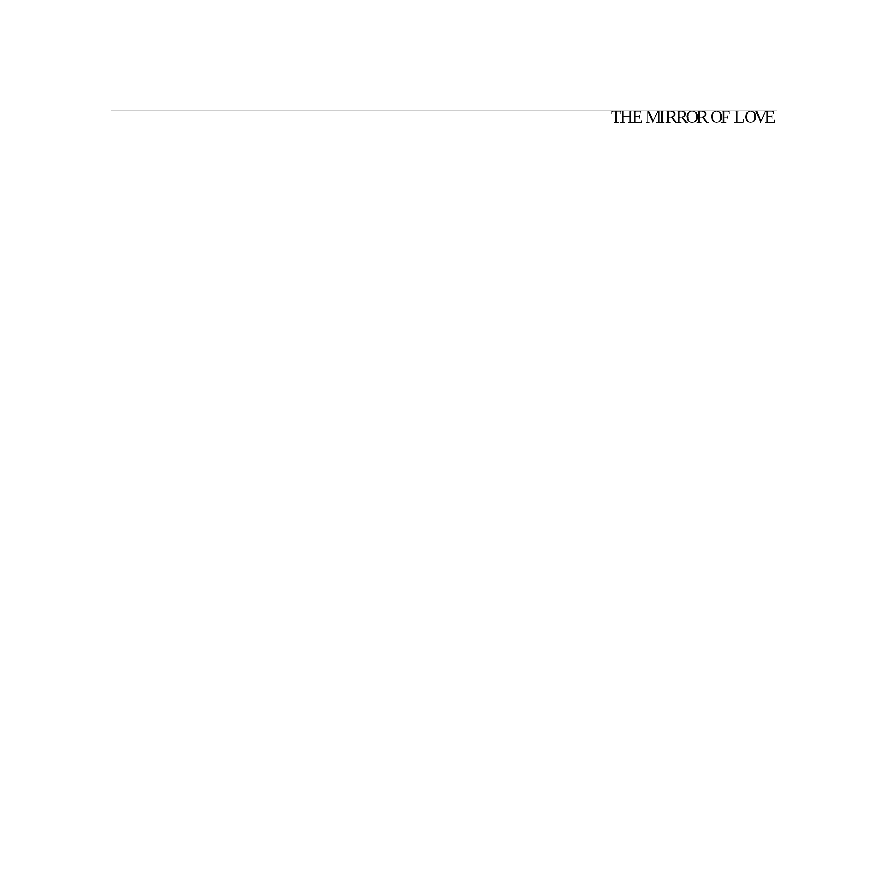 Cover of Mirror of Love, The