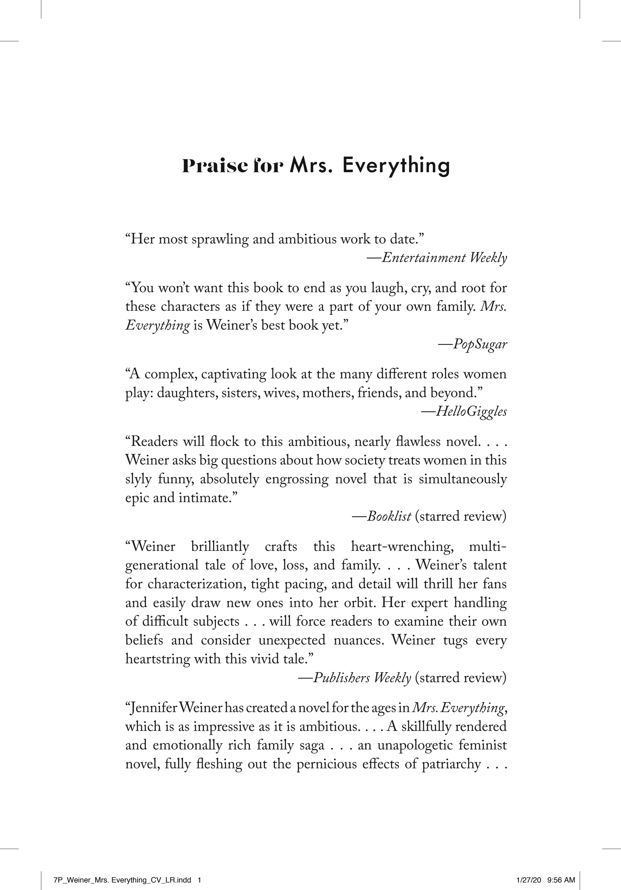 Cover of Mrs. Everything