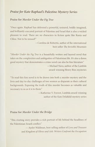 Cover of Murder under the fig tree