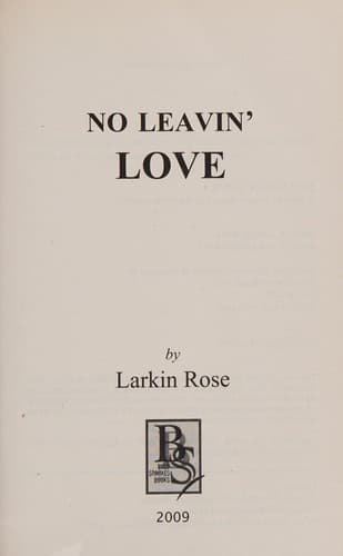 Cover of No leavin' love