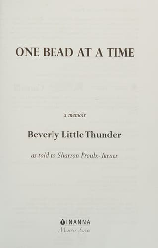 Cover of One bead at a time
