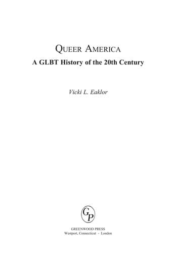 Cover of Queer America