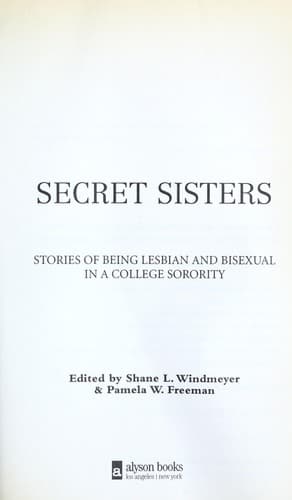 Cover of Secret sisters