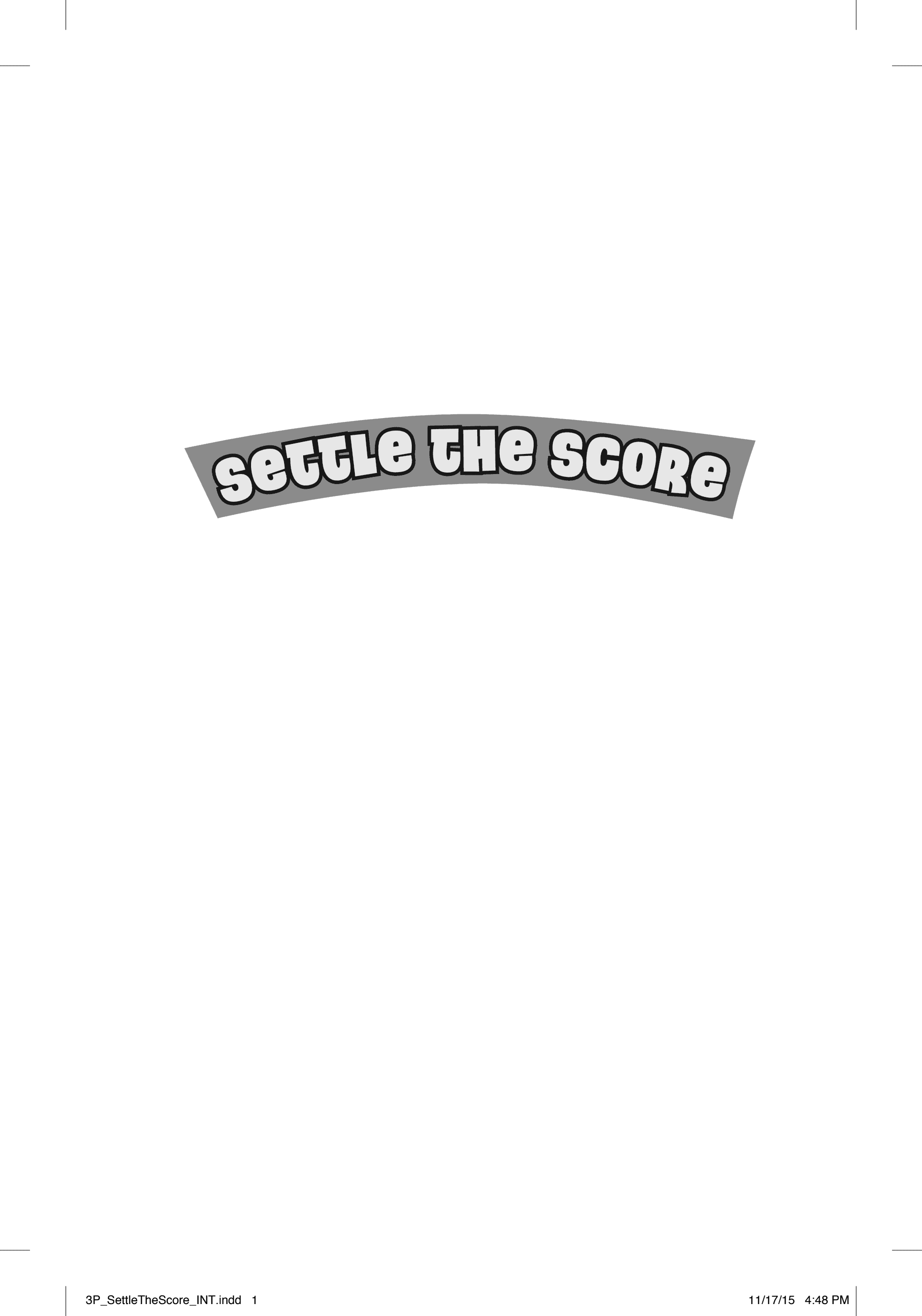Cover of Settle the Score