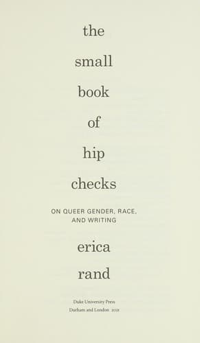 Cover of Small Book of Hip Checks