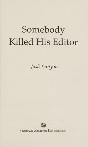 Cover of Somebody Killed His Editor