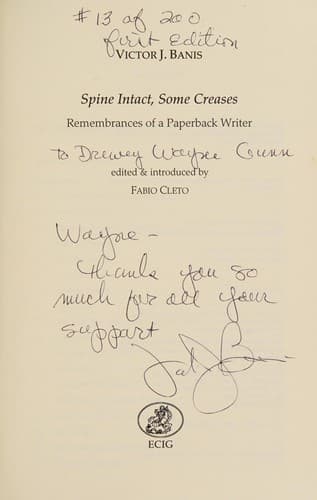 Cover of Spine Intact, Some Creases