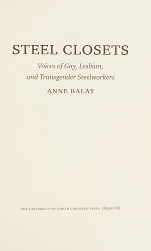 Cover of Steel closets