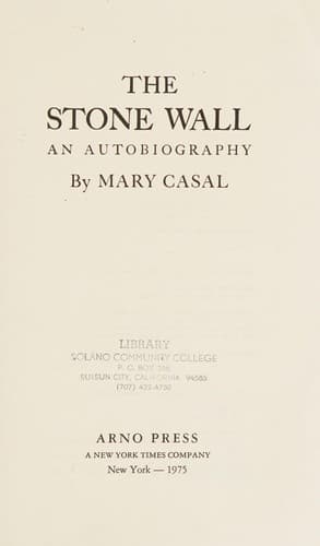 Cover of Stone Wall