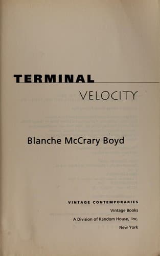 Cover of Terminal velocity