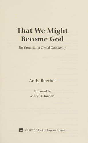 Cover of That we might become god