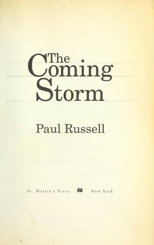 Cover of The coming storm