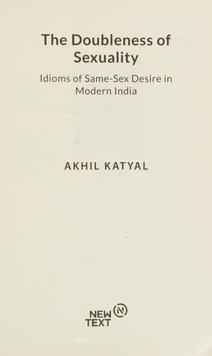 Cover of The doubleness of sexuality