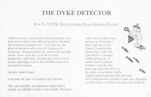 Cover of The Dyke Detector